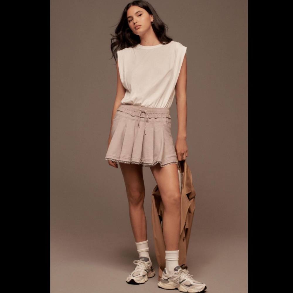 Anthropologie Daily Practice Goal Line Twofer Mini Dress